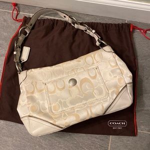 Coach jacquard purse